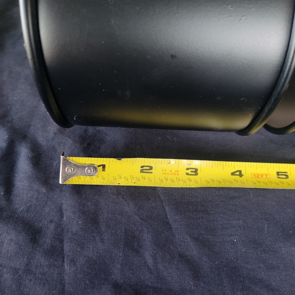 2 Large (20x4) Black Metal Design Sconce Style Candle Holders. - Picture 6 of 6